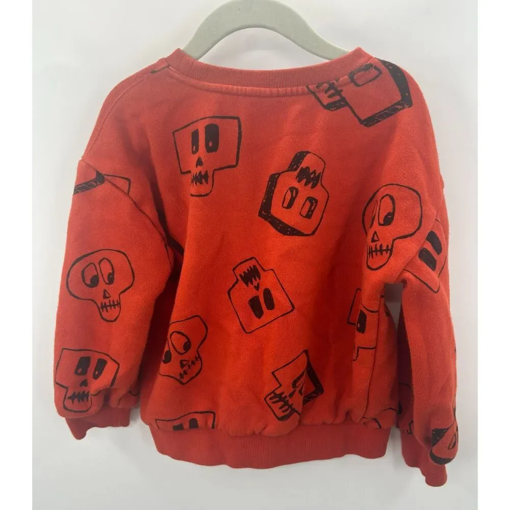 Gap Kids Halloween Pullover Sweatshirt Lot Skeleton Frankenstein 4T